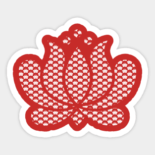 Matyo pattern - White Sticker